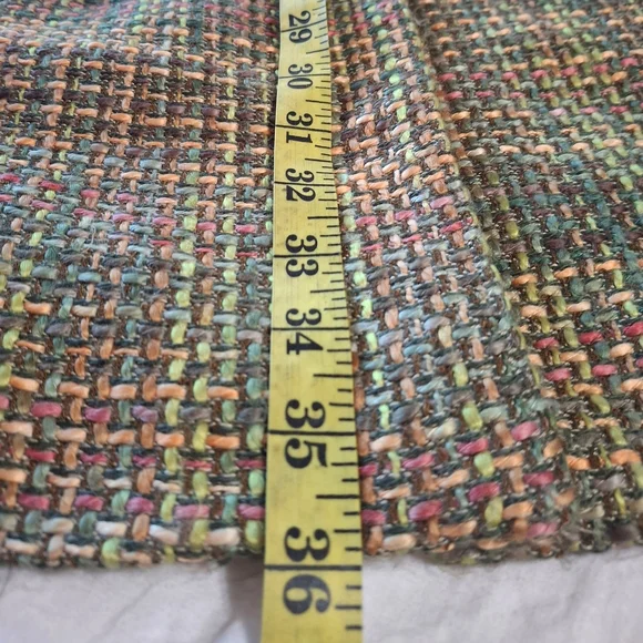 Requirements Multicolor Tweed Trench Coat Sz 8 - Picture 13 of 16
